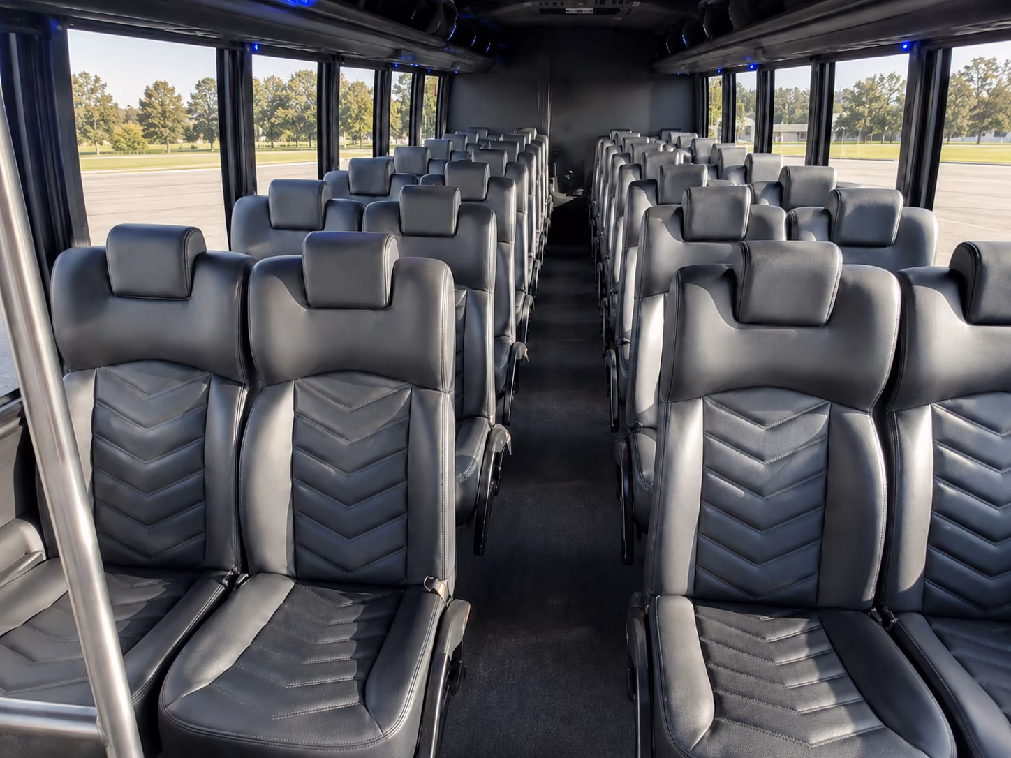 miami gardens 18 passenger minibus inside
