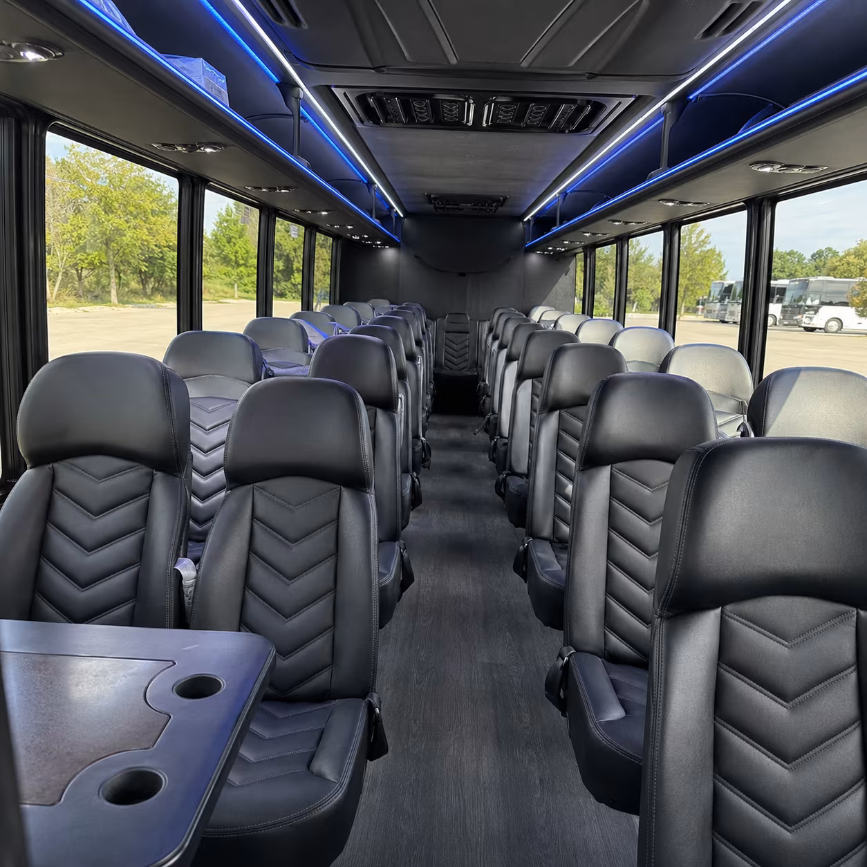 miami gardens 25 passenger minibus inside