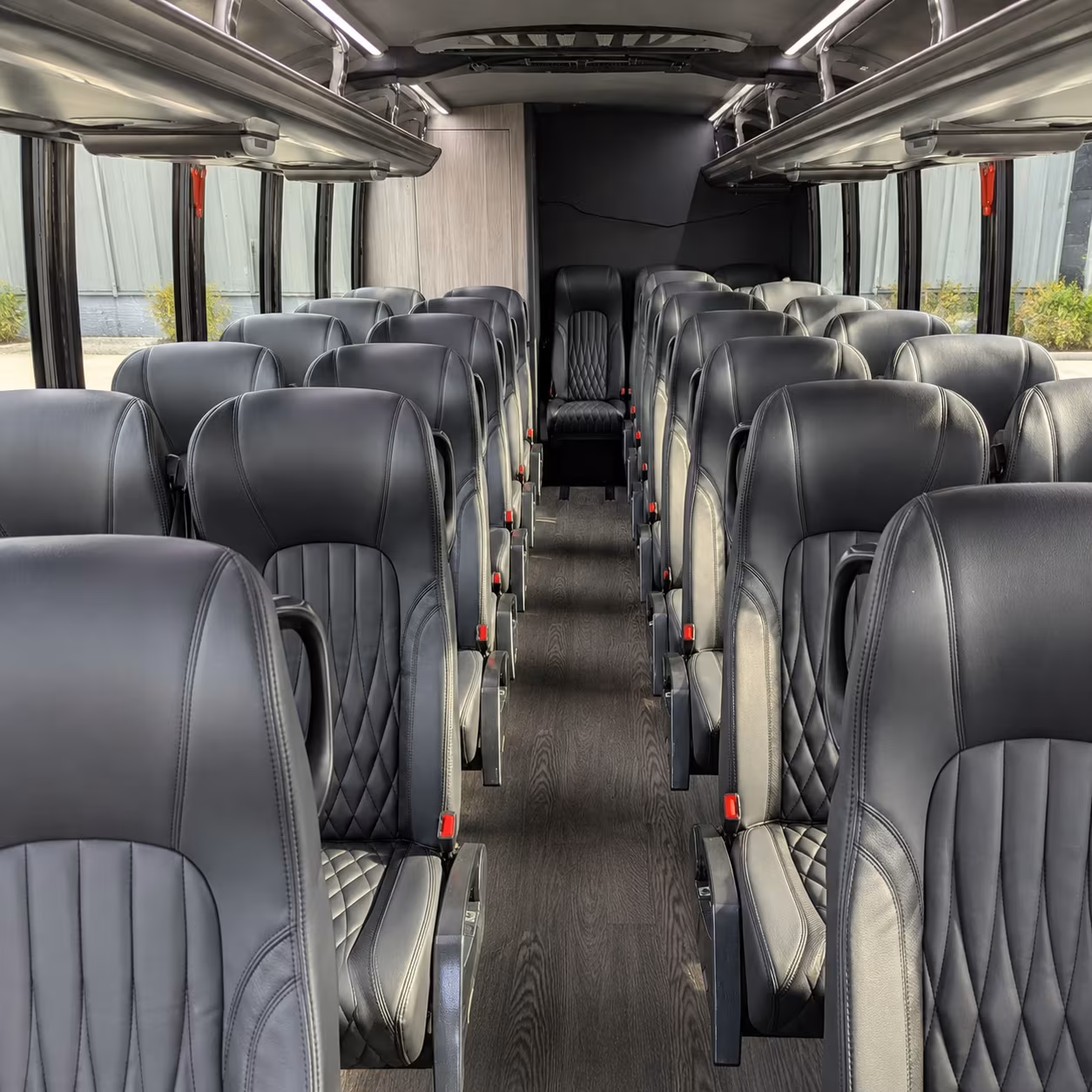 miami gardens 25 passenger minibus interior