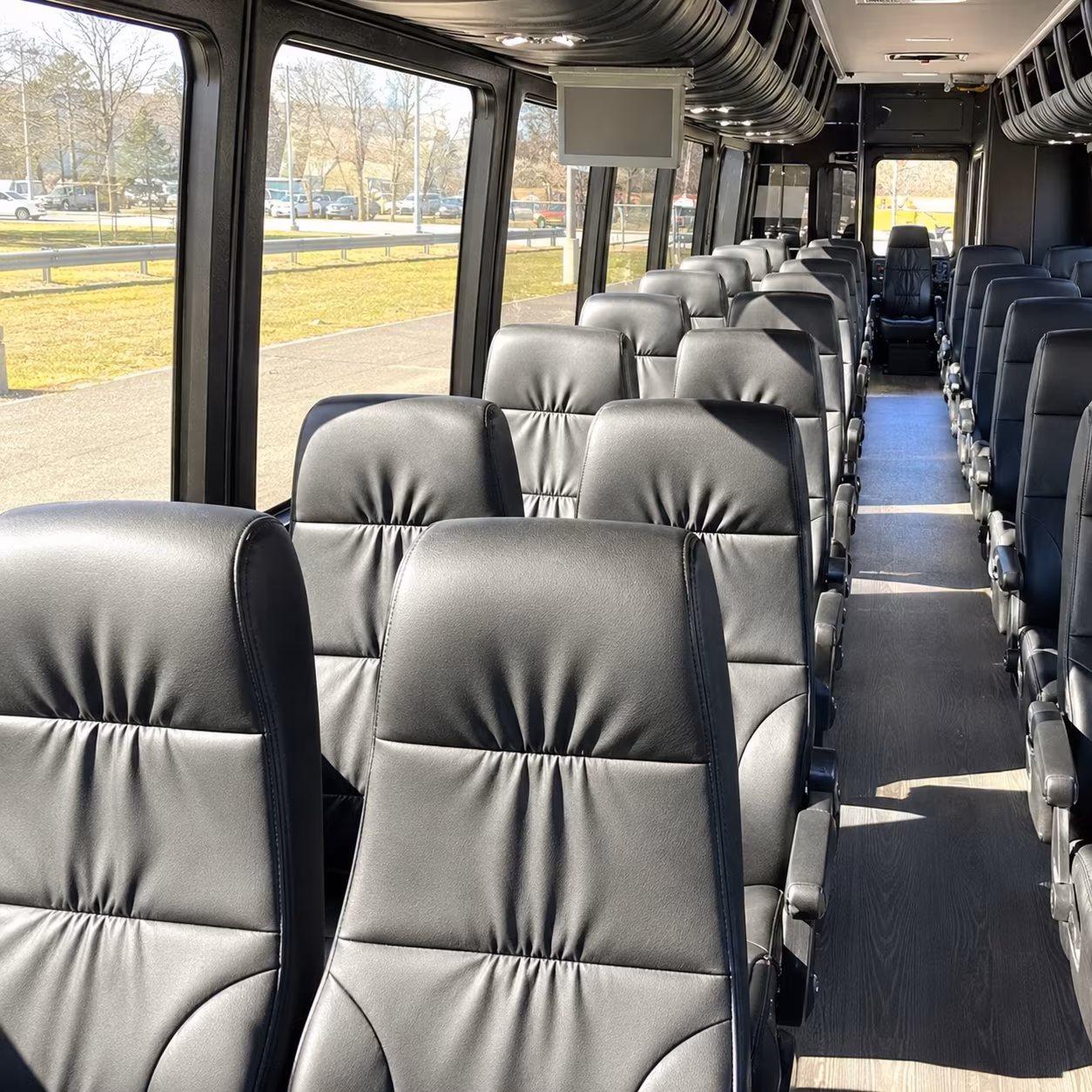 miami gardens 28 passenger minibus inside