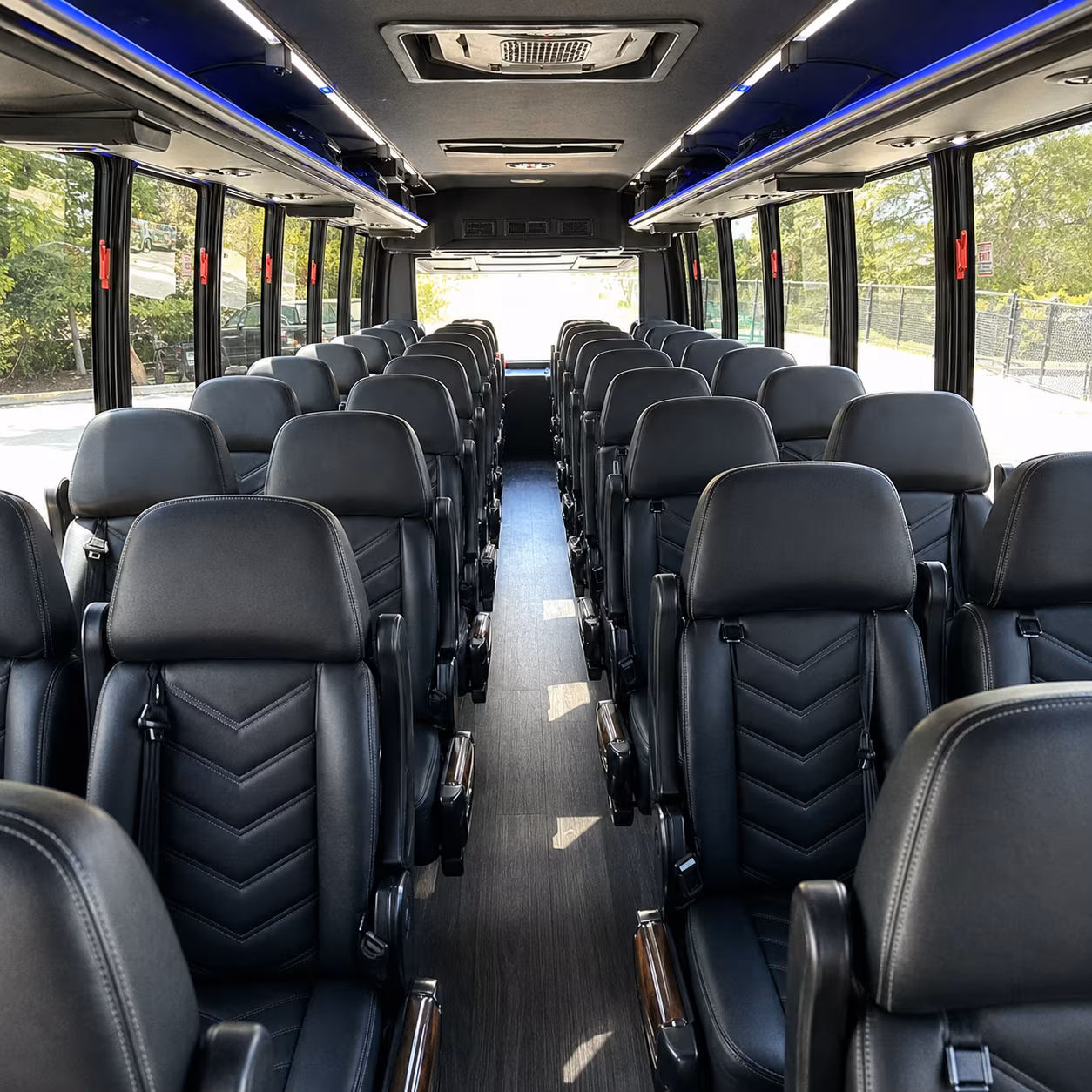 miami gardens 28 passenger minibus interior