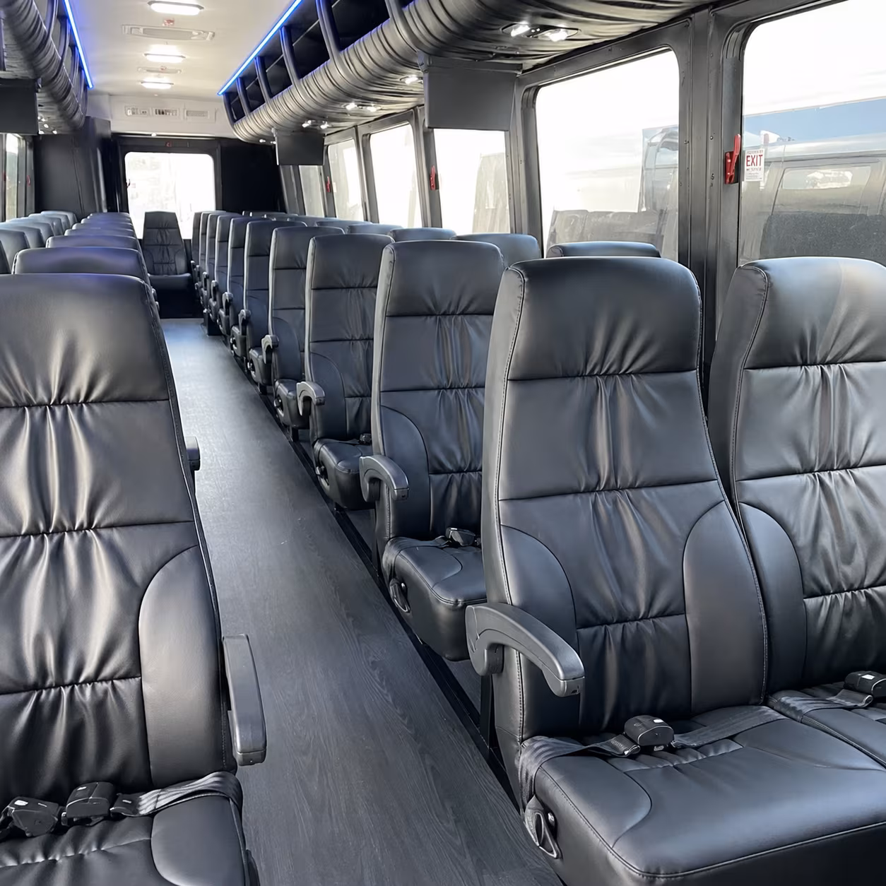 miami gardens 30 passenger minibus inside