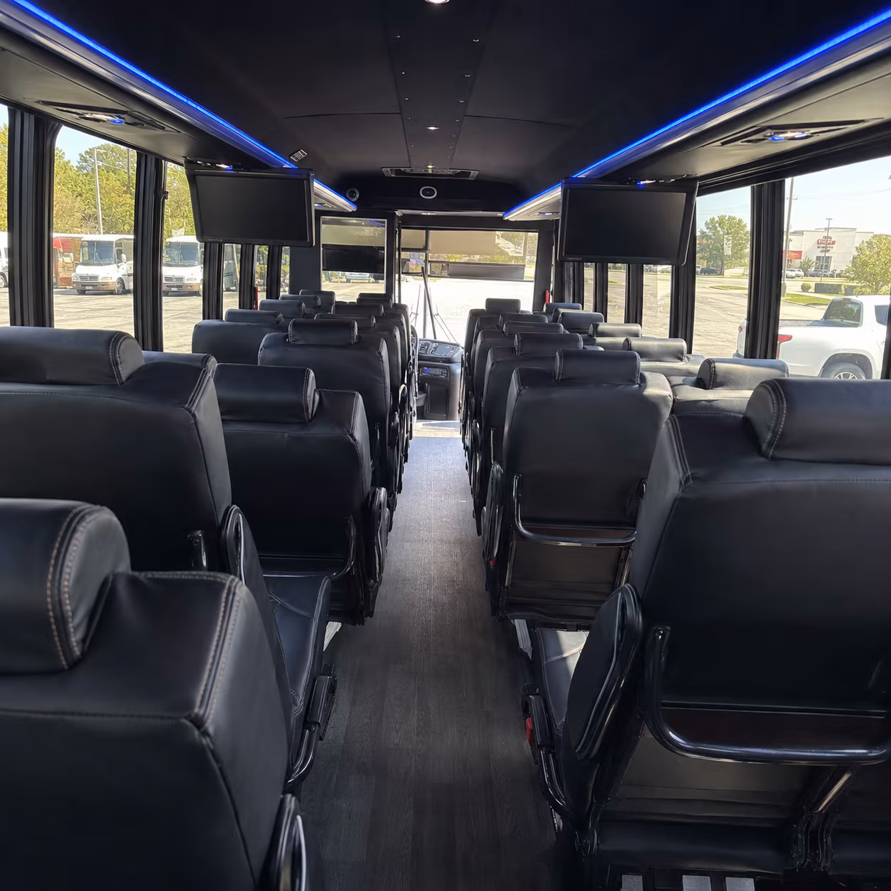 miami gardens 30 passenger minibus interior