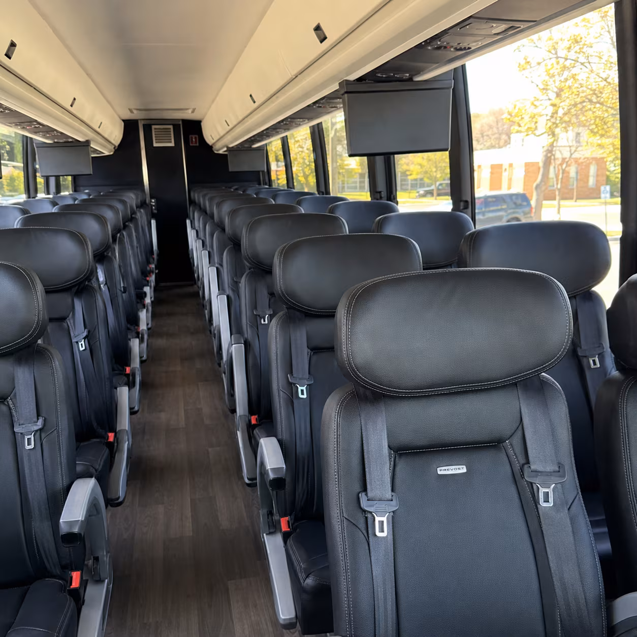 miami gardens 45 passenger charter bus inside