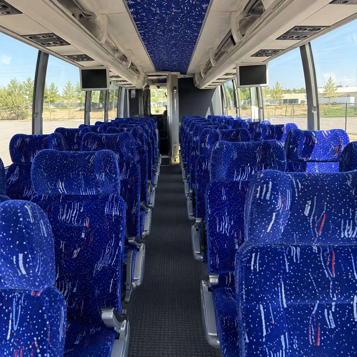 miami gardens 54 passenger charter bus interior