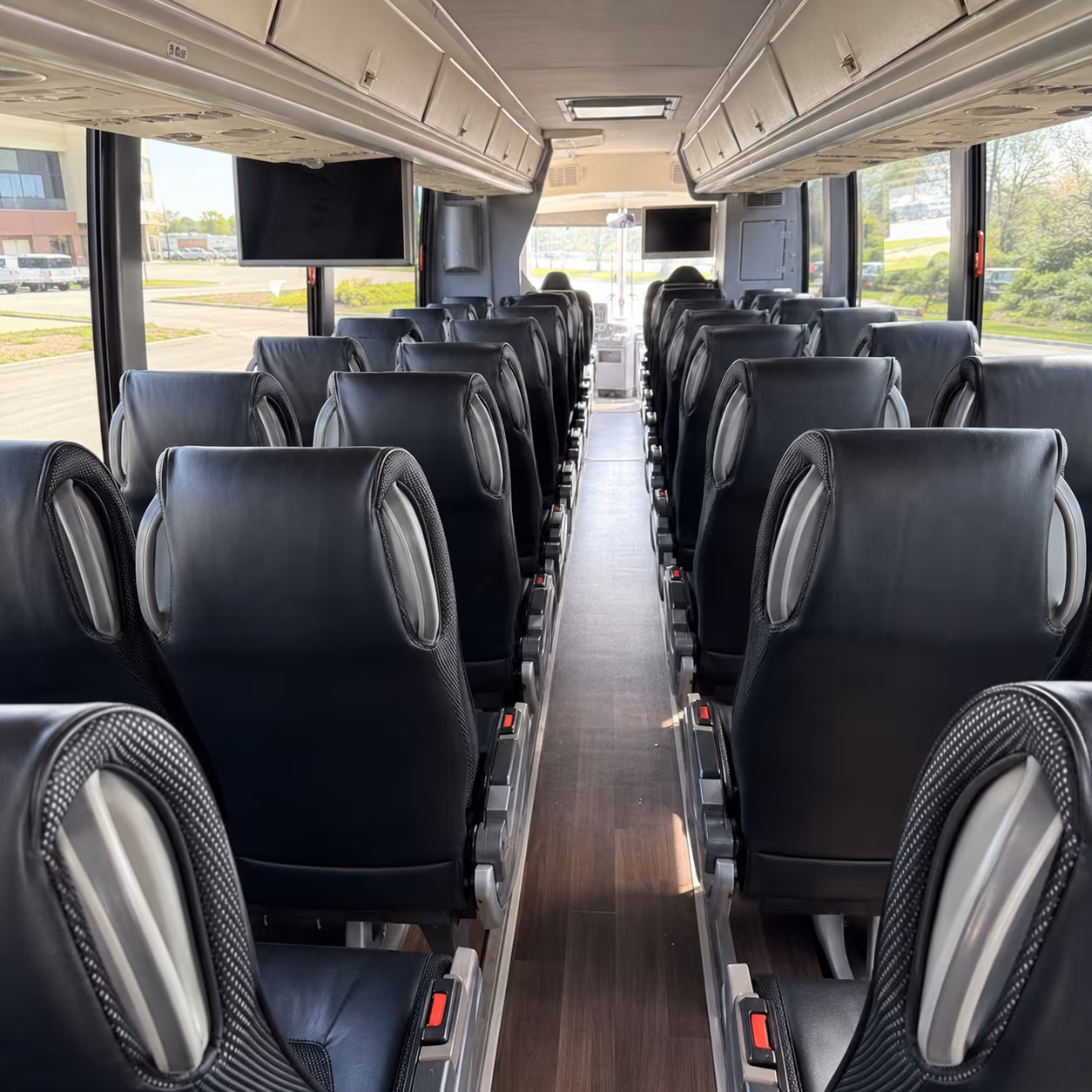 miami gardens 56 passenger charter bus inside